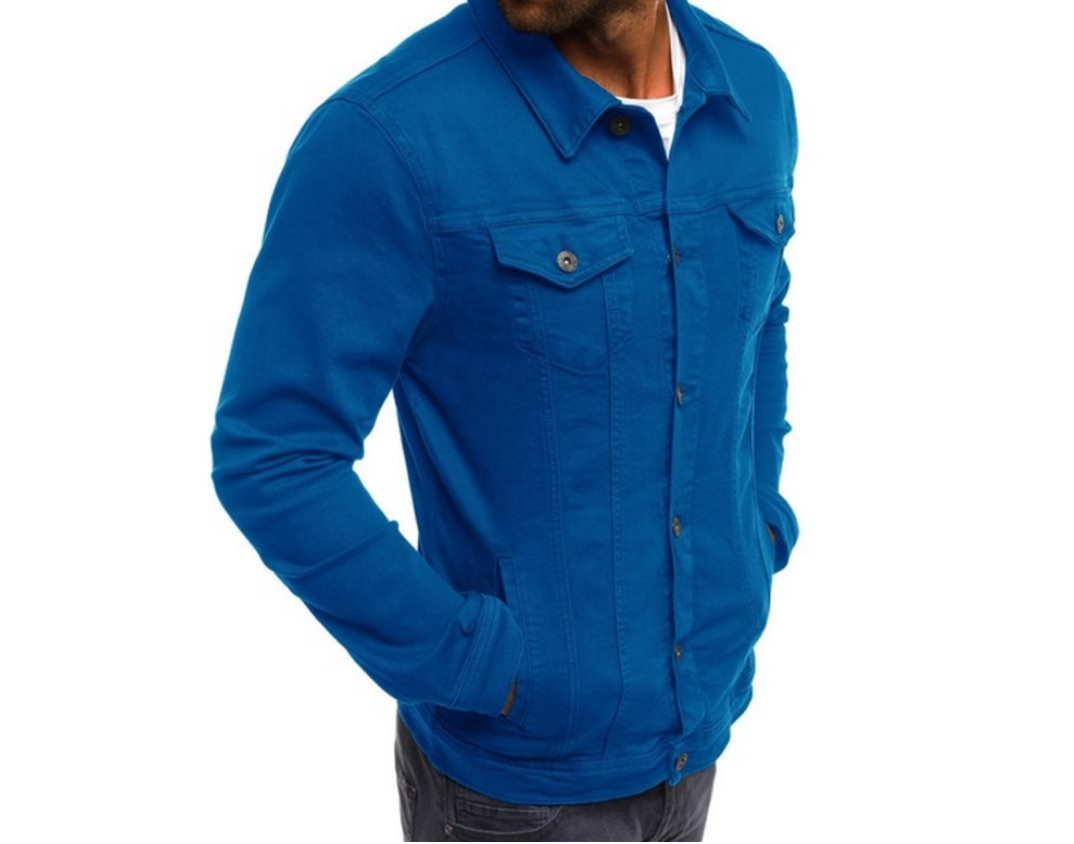 Haris - Coloured denim jacket for men