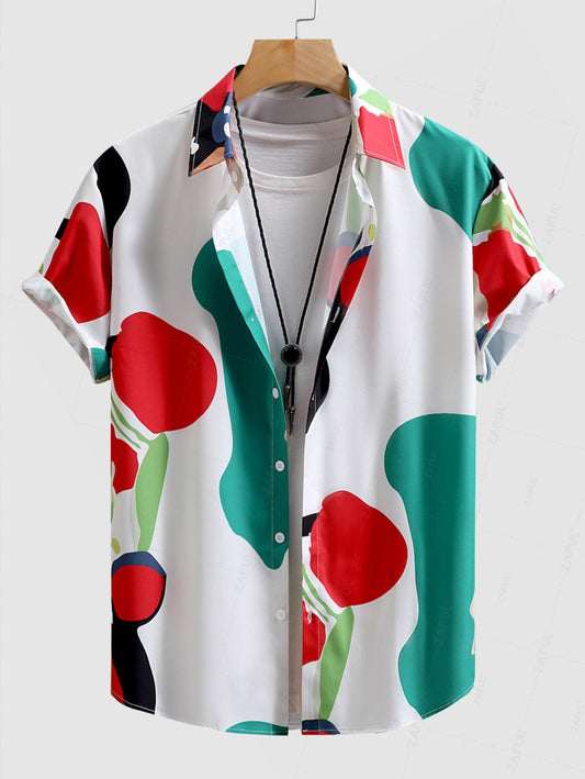 Aaron- Abstract Floral Sleeves Shirt