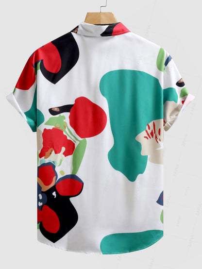 Aaron- Abstract Floral Sleeves Shirt