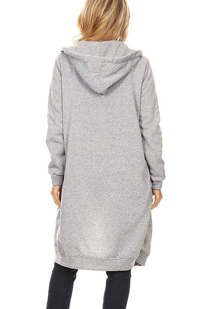 Madonna- Oversized Long Zip Sweatshirt Hoodie