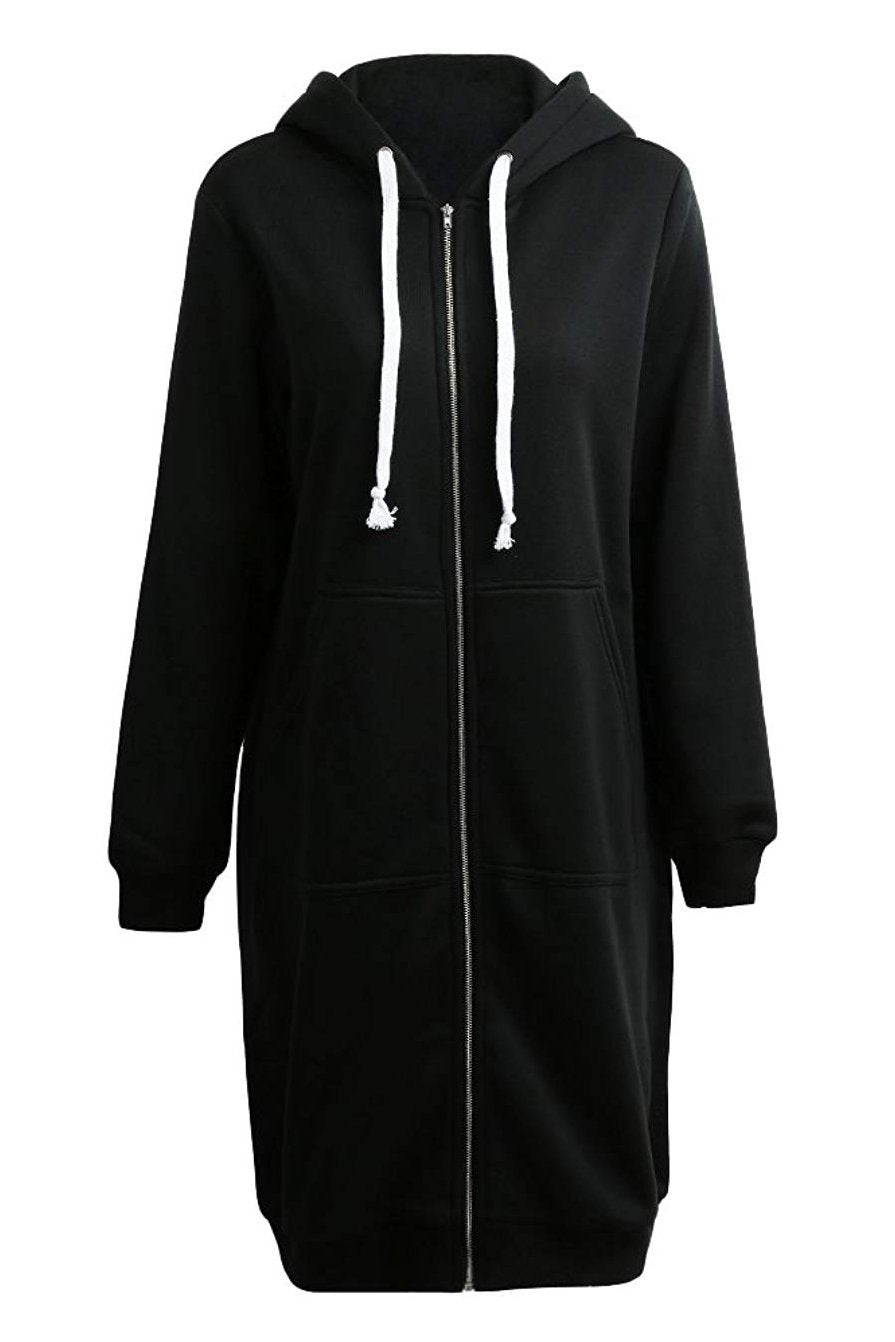 Madonna- Oversized Long Zip Sweatshirt Hoodie