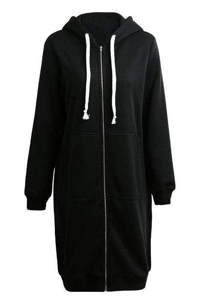 Madonna- Oversized Long Zip Sweatshirt Hoodie