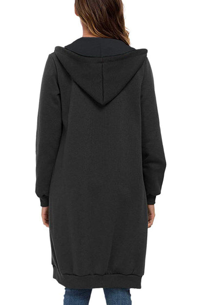 Madonna- Oversized Long Zip Sweatshirt Hoodie