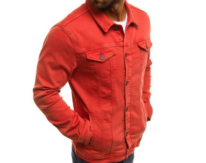 Haris - Coloured denim jacket for men