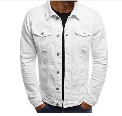 Haris - Coloured denim jacket for men