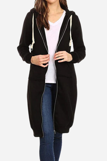 Madonna- Oversized Long Zip Sweatshirt Hoodie